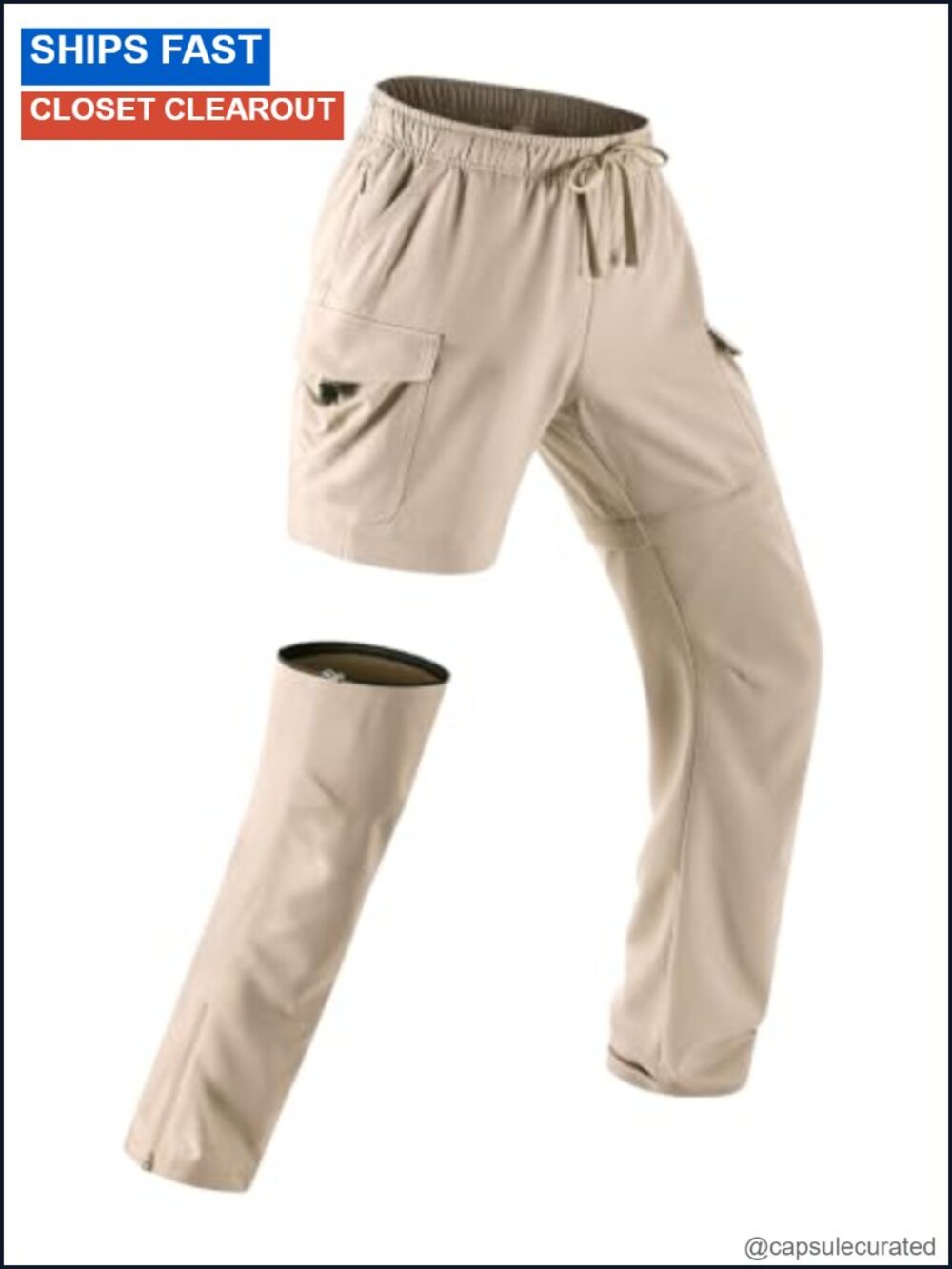 Women's Convertible Zip-Off Hiking Pants UPF 50+ 6 Pockets